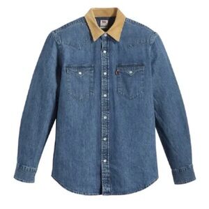 Levi's Blue Denim with Beige Accent